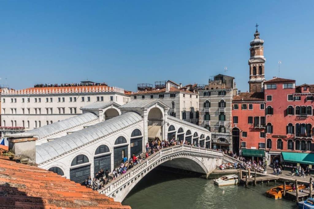 Rialto Apartment With Canal Grande View Venedig Eksteriør billede